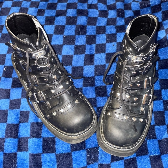 Demonia Emily-315 Black vegan leather 🖤 - Picture 2 of 6